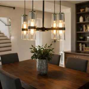 Candelabro Metal-Cristal