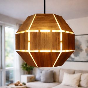 Lámpara colgante de Parota