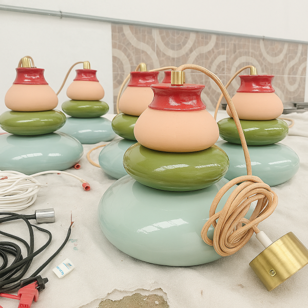 lampara colgante modulos de ceramica
