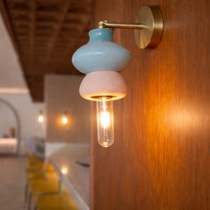 Lámpara de pared de cerámica