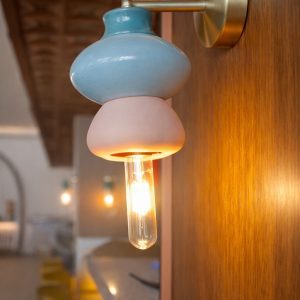 Lámpara de pared de cerámica