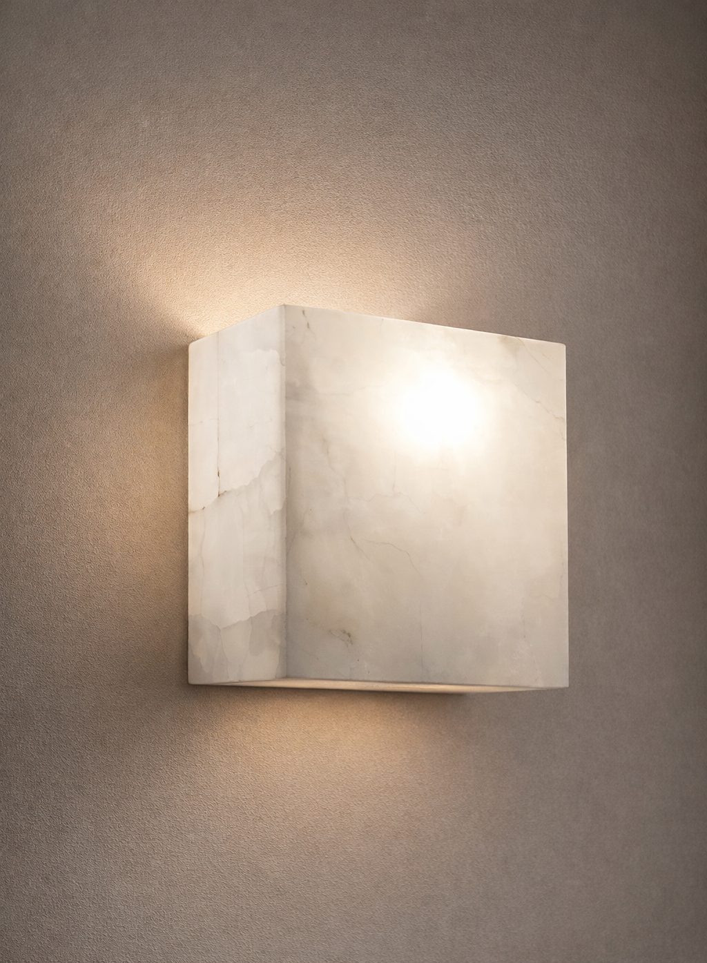 Lámpara de pared de ónix